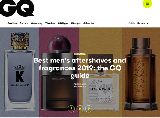 Mountain in Top 10 of GQ Men's Aftershave guide