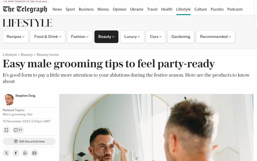 Thomas Clipper In The Telegraph 