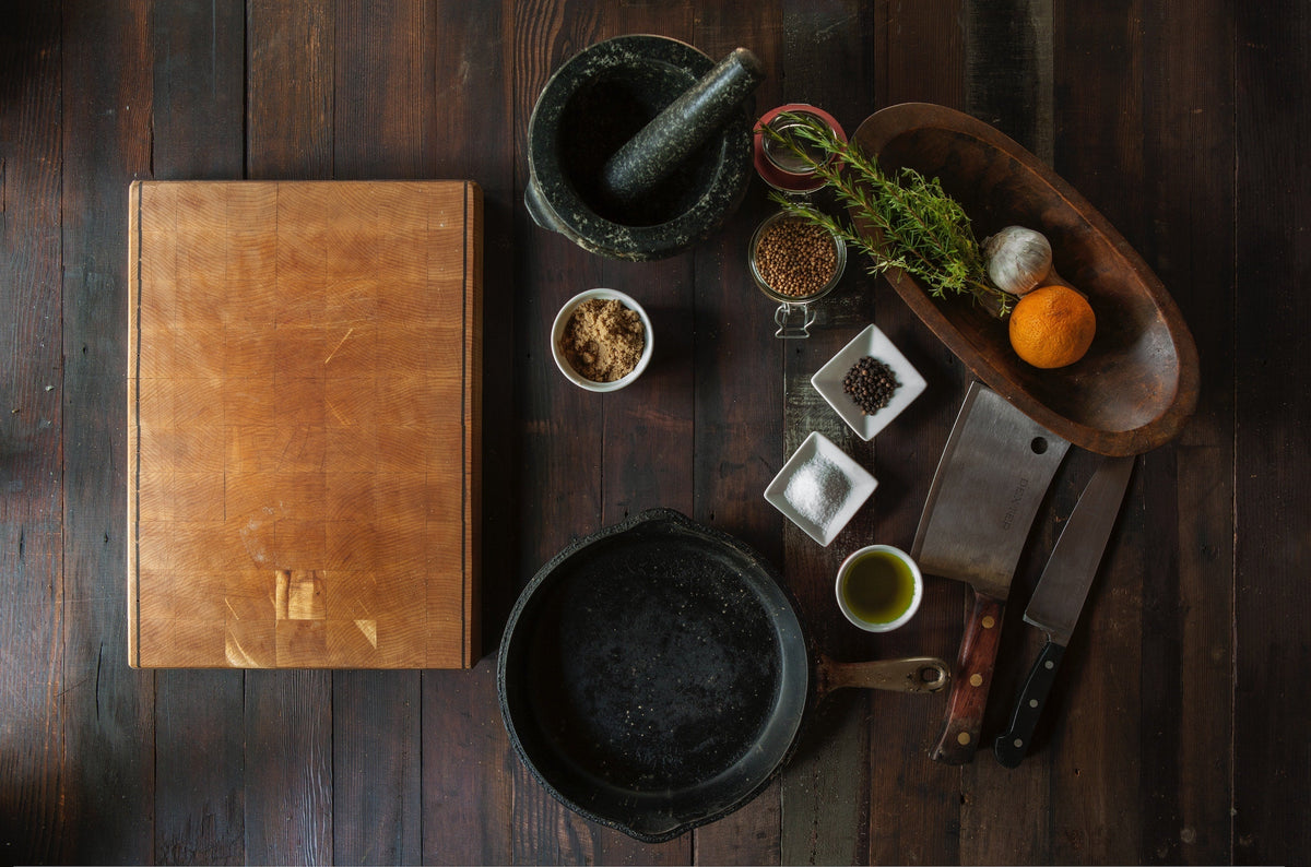 Image of table with men's fragrance contents