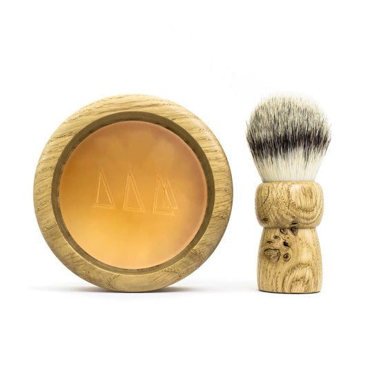 Anniversary Shave Set | Handmade Bowl, Brush & 'Atlantic' Soap