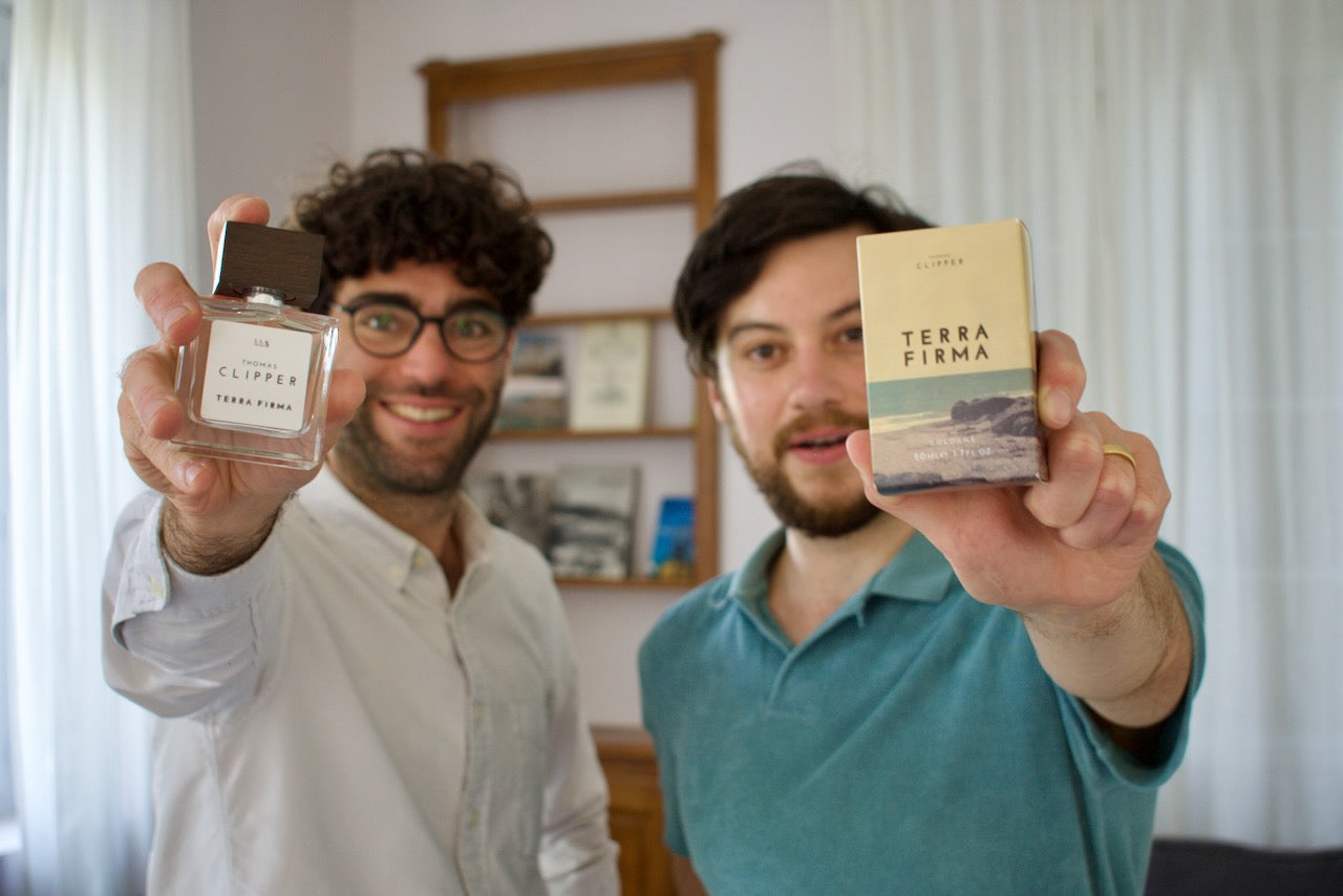 Matt and Antonio from Thomas Clipper introduce Terra Firma, their latest men's fragrance