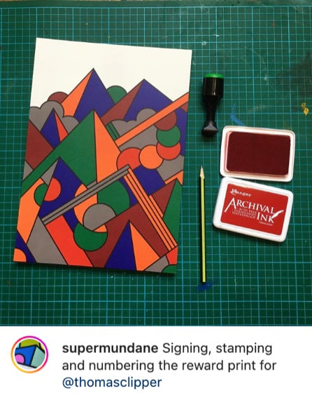 Mountain | Sample Glass Vial + Supermundane Art